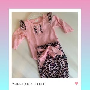 Cheetah Outfit 3-6 months